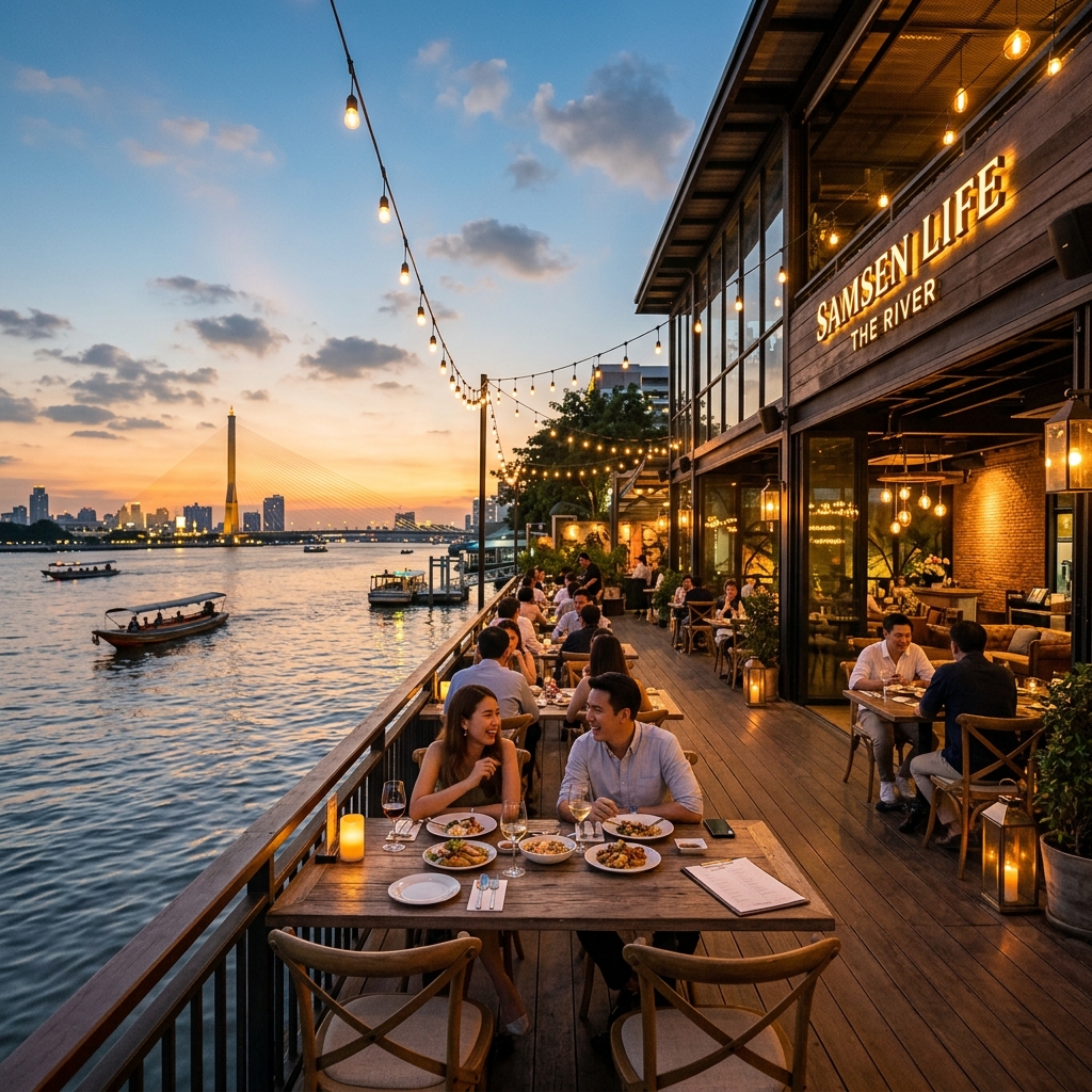 Samsen Life - The River บรรยากาศติดริมแม่น้ำเจ้าพระยา